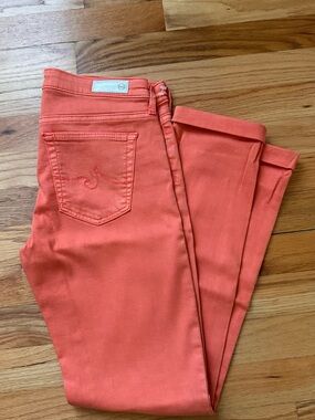 Ag Adriano Goldschmied Coral-Orange Ankle Skinny Jeans.New!!!